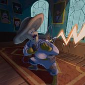 Mushroom fighter. Un projet de Animation de personnages, Conception de personnages et Illustration numérique de lemoel.kevin - 25.04.2021