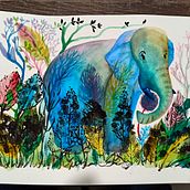 La memoria natural. Creativit, Drawing, Traditional illustration, Ink Illustration, and Naturalistic Illustration project by Héctor Cano - 04.25.2021
