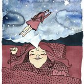Dreaming about flying. Un proyecto de Dibujo e Ilustración tradicional de Maria Durczyk - 25.04.2021