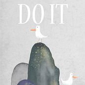 Motivating background for mobile device. Un proyecto de Diseño de personajes, Ilustración infantil, Concept Art, Creatividad, Dibujo digital, Ilustración digital, Lettering digital y Pintura digital de Yana Zagaiko - 25.04.2021