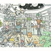 Home Office Ein Projekt aus dem Bereich Traditionelle Illustration, Skizzenentwurf und Zeichnung von Karin Due Østergaard-Jensen - 25.04.2021