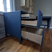 Wood "file cabinet" with hidden drawer. . Woodworking project by Drew Birnie - 04.25.2021