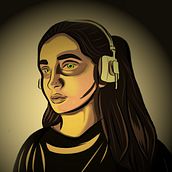 Autorretrato. Drawing project by Yamila Gutierrez - 04.25.2021