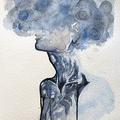 Confusión. Watercolor Painting project by Amalvis Cermeno - 04.25.2021