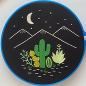 Desert Night - Pattern by Celeste Johnston. Embroider project by Felicia - 04.25.2021