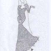 Croquis Romântico Baile. Un progetto di Fotografia pubblicitaria, Creatività, Disegno a matita e Fashion design di Cynthia Pola Miashiro - 24.04.2021