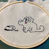 Meu projeto do curso: Técnicas básicas de bordado: pontos, composições e escalas cromáticas. Un projet de Broderie de Caroline Sayuri - 25.04.2021