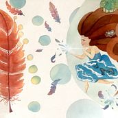 My project in Watercolor Techniques for Dreamlike Illustrations course. Un proyecto de Pintura a la acuarela de aliceporta_mi - 25.04.2021