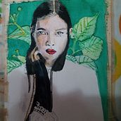 Retrato en acuarela . . Fine Arts, Creativit, Portrait Drawing, Portrait Photograph, and Watercolor Painting project by Andrea Salas Contreras - 04.26.2021