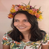 Mi Proyecto del curso: Tocado floral: crea tu complemento de flores. Projekt z dziedziny Kreat i wność użytkownika Rossana Lopez - 26.04.2021