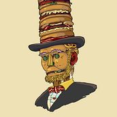 Abrahamburger. Digital Painting project by Andrew Miller - 07.26.2019