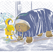 Bigby the Big Dog . Children's Illustration, Digital Illustration, and Traditional illustration project by Dani - 01.11.2021