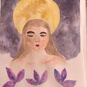 Eva Luna. Watercolor Painting project by Lucía San Vicente - 04.26.2021
