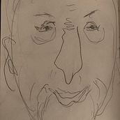 portrait of Pierre Soulges. Traditional illustration project by aleksandra.swierk - 04.26.2021