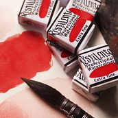 Aquarela na cor vermelho de cádmio. Un progetto di Pittura ad acquerello di Pestilento Art - 26.04.2021