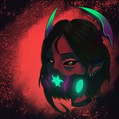 toxic demon. Un proyecto de Ilustración tradicional e Ilustración digital de Daniel Rojas - 27.04.2021