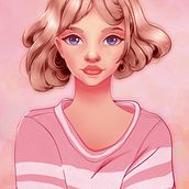 Mi Proyecto del curso: Retrato de personajes femeninos con Procreate. Drawing project by Paula Almela - 04.27.2021