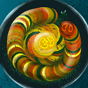 (Selected) Food Illustration #1. Un proyecto de Ilustración tradicional, Ilustración digital, Dibujo y Dibujo digital de archieeka - 27.04.2021