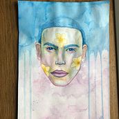 My project in Expressive Watercolor Portraits course. Watercolor Painting project by melisedes1908 - 04.27.2021