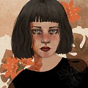 My project in Illustrated Portraits with Procreate course. Digital Drawing project by Gørild Agnethe Myksvoll - 04.27.2021
