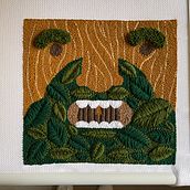 Mi Proyecto del curso: Bordado XL con aguja mágica. Creativit, and Sewing project by Bahian Apro - 04.27.2021