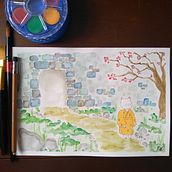 Proyecto final Acuarela con influencia Japonesa. Un progetto di Pittura ad acquerello di aura_cd_91 - 28.04.2021