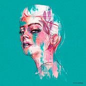 Meu projeto do curso: Retrato ilustrado em aquarela - Blue. Ilustração tradicional, Pintura digital, e Pintura em aquarela projeto de Bruno Le Grazie - 29.04.2021