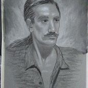 Mi Proyecto del curso: Retrato realista al carboncillo. Traditional illustration, Fine Arts, Drawing, Portrait Drawing, and Realistic Drawing project by eleftheriakos - 05.28.2021