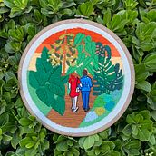 Mi Proyecto del curso: Introducción al bordado botánico. Embroider, and Creativit project by Joyce Vega - 04.29.2021