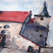 My project in Architectural Sketching with Watercolor and Ink course. Graphic Design project by Ondřej Holba - 04.29.2021