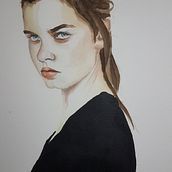 My project in Watercolor Portrait from a Photo course. Un proyecto de Pintura a la acuarela de philipancliffe - 29.04.2021