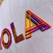 Mi Proyecto del curso: Letras bordadas: el hilo como herramienta gráfica. Design project by Ana María Estrella - 04.29.2021