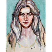 Mi Proyecto del curso: Retrato artístico en acuarela. Un proyecto de Ilustración tradicional de Samanta Gutiérrez - 30.04.2021