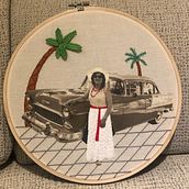 Mi Proyecto del curso: Bordado en fotografías sobre tela. Embroider project by pazperpez - 04.30.2021