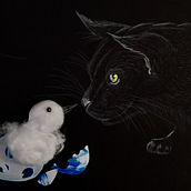 La gabbianella e il gatto: Introduzione all’illustrazione infantile. Traditional illustration project by Antonella Piras - 04.30.2021