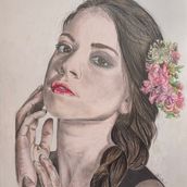 My project in Contemporary Portraits with Graphite course. Fine Arts project by Helene Rush - 04.30.2021