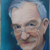 Czesiu - Realistic Chalk Pastel Portraits course. Traditional illustration project by elkakrum - 04.25.2021