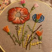 Mi Proyecto del curso: Técnicas básicas de bordado: puntadas, composiciones y gamas cromáticas. Embroider project by Stephania Andrea Cañas Pontanilla - 04.30.2021