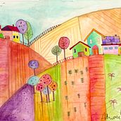 campo naif. Un proyecto de Ilustración tradicional e Ilustración infantil de Adriana Isabel Figueroa Mañas - 30.04.2021