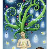 My Dreamlike Illustration – Mother earth by Polynic. Un projet de Illustration numérique, Illustration traditionnelle , et Aquarelle de Nicole Birchler - 30.04.2021