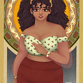 Jugando un poco con Procreate. Traditional illustration project by Linda Nieves - 05.01.2021