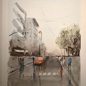 My project in Urban Landscapes in Watercolor course. Watercolor Painting project by Francesco Zavattaro - 12.27.2020