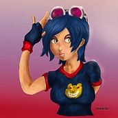 Mi Proyecto del curso: Retratos digitales de fantasía con Photoshop. Traditional illustration, Drawing, Digital Illustration, Portrait Drawing, Digital Drawing, and Digital Painting project by Yonatan Carmelo Cruz Resendiz - 05.14.2021