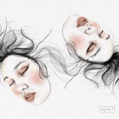 Hypocrazy . Portrait Drawing, Digital Drawing, Realistic Drawing, Traditional illustration, and Watercolor Painting project by Virginia Torres - 05.01.2021