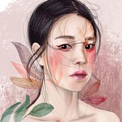 Meu projeto do curso: Retrato ilustrado em aquarela. Un proyecto de Bellas Artes, Dibujo y Dibujo digital de Camila Carvalho - 02.05.2021
