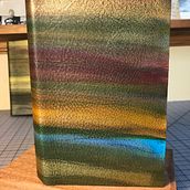 Elizabeth's Journal with mixed elements: Handmade Binding without Stitches. Bookbinding project by Russell Barajas - 04.15.2021