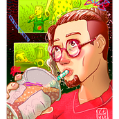 Meu projeto do curso: Ilustração digital com influência mangá. Traditional illustration project by Victor Almeida - 05.02.2021