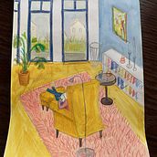 Mein Lieblingsplatz 2. Traditional illustration project by Angela Hiller - 05.03.2021