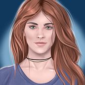 Mi Proyecto del curso: Retrato de personajes femeninos con Procreate.  project by Pamy Gr - 05.03.2021