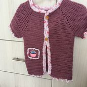 Mi Proyecto del curso:  Top-down: prendas a crochet de una sola pieza. Crochet project by Mildred Rosas - 05.03.2021